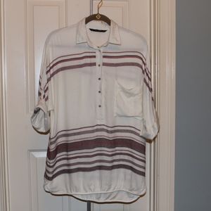 Zara Red/ Black Striped Tunic